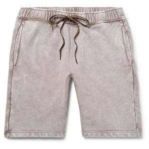 Pantalones cortos con cordón y dobladillo crudo 100% personalizados para hombre, estilo veraniego Vintage, patrón de piedra lavada con ácido, calle principal - Product Image 6