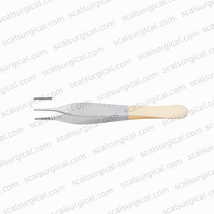 Gran oferta, alicates para tejidos Scalsurgical Micro Adson, pinzas lisas T.C, pinzas quirúrgicas dentales de 12cm, instrumento de abrazadera de acero inoxidable - Product Image 1