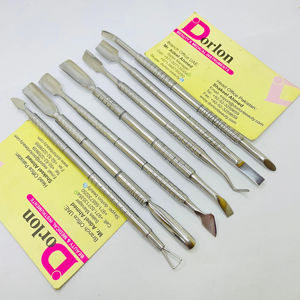 En Acier Inoxydable Double Extrémité Cuticule Poussoirs À Ongles En Forme De Cuillère Nail Art Nettoyant Réutilisable Durable 5.5 "Taille - Product Image 1