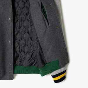 แฟชั่นที่กําหนดเองUnisexหนังแขนChenilleเย็บปักถักร้อยPatched Varsityแจ็คเก็ตVINTAGE Streetwearแจ็คเก็ตเบสบอลสําหรับชาย - Product Image 6