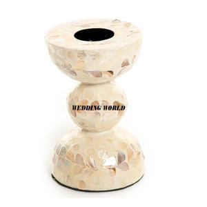 Soporte de incienso de pie de madera de nácar forma redonda decorativa Bakhoor superventas decorativo de madera Mubkhar - Product Image 4