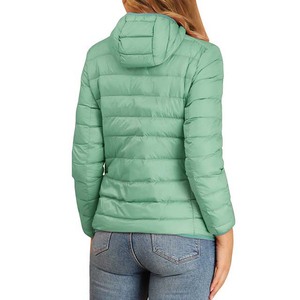 Fashionable Autumn Canvas Quilted <b>Zipper</b> Design Knitted <b>Waterproof</b> Windproof Breathable Polyester Lining Women's High Quality - Product Image 4