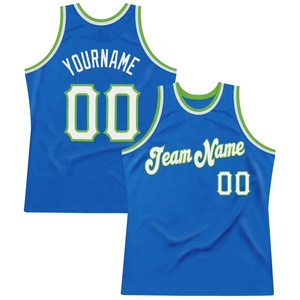 Camiseta de baloncesto azul personalizada con nombre y número del equipo, ropa de malla sin mangas unisex con estampado sublimado para adultos - Product Image 2