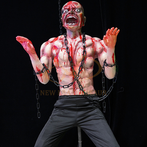 Modèle de fantôme <span class=keywords><strong>d</strong></span>'<span class=keywords><strong>horreur</strong></span> zombie terrible pneumatique Animatronic <span class=keywords><strong>d</strong></span>'intérieur pour maison hantée centre commercial parc <span class=keywords><strong>d</strong></span>'aventure ou aéroport - Product Image 5