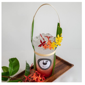 Portavasos de bambú hecho a mano, soporte de bebida sostenible para bebidas calientes y frías - Product Image 6