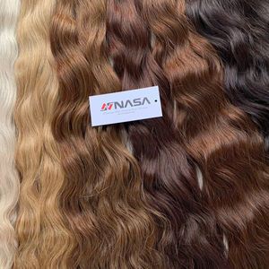 Prix de gros Extensions de cheveux en vrac Cheveux humains Double noyade 100 grammes Couleurs claires 20 pouces - Product Image 1