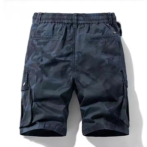 Ropa de calle informal para hombre, pantalones cortos Cargo de algodón de secado rápido, características elásticas multibolsillos para boxeo, artes marciales, verano 2025 - Product Image 2