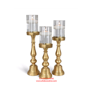 Classic Look Gold Plated <b>Candle</b> Pillar Holder for <b>T</b> <b>Light</b> <b>Candle</b> Wedding Home Decoration Use Metal <b>T</b> <b>Light</b> <b>Candle</b> Holder Pillar - Product Image 3