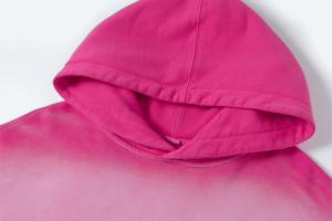 Haute Qualité Sublimation Hoodies Blanks Polyester Pull Faux Bleach pour Femmes Hommes Sweat À Capuche avec Col Blanchi - Product Image 5