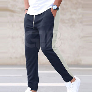 กางเกงขายาวผู้ชายไซส์ใหญ่ ผ้าฝ้ายน้ำหนักเบา กันลม แห้งเร็ว ระบายอากาศดี ลายตรง สไตล์โดดเด่น พร้อมโลโก้สีตามสั่ง - Product Image 3