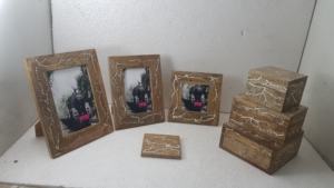 Vente chaude 2023 produit pour mariage utilisation décor à la maison vente chaude bois cadre Photo mariage doué dessus de Table - Product Image 2