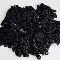 Extensiones de Cabello Humano Natural Ondulado de Camboya de Alta Calidad, Color Natural para Uso Profesional en Salón