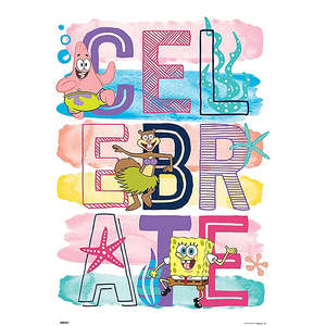 Spongebob Schwammkopf Modern Design <b>Poster</b> Celebrate with Style for Wall Decor for Birthday - Product Image 1