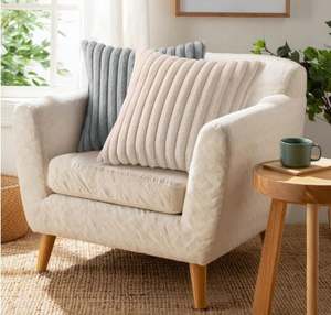 Pallene Luxury 22x22 Striped Cotton Soft Fluffy Throw Pillow Covers Set 2 Plush <b>Foam</b> Unisex Party Use for Ages 5-7 - Product Image 5