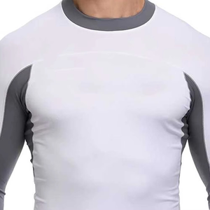 Rash Guard de hombre de alta calidad con logotipo personalizado/Rash Guard de hombre de Diseño de manga impresa personalizado disponible en todos los tamaños ropa para correr - Product Image 2