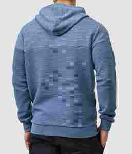 Sudadera con capucha para hombre ecológica, diseño único mezclado de algodón, servicio OEM - Product Image 3