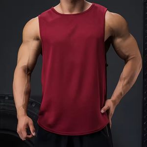 Custom Designed <b>Men's</b> Gym Workout <b>Tank</b> <b>Top</b> Singlet Sporty Fitness Spandex Muscle Fit Singlet - Product Image 2