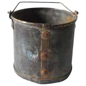 Antique-style Iron <b>Coal</b> <b>Bucket</b> with Reinforced Handle & Durable Spout and Rustic Finished & Perfect for Fireplace Storage - Product Image 5