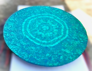 Décoration de table artisanale en labradorite verte, design luxueux pour la maison, thème Halloween et amour - Product Image 2