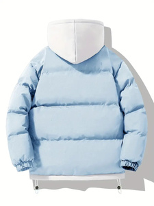 Chaqueta bomber de cuero personalizada directa de fábrica para hombre, transpirable e impermeable, estilo Hip Hop para invierno, precio al por mayor - Product Image 4