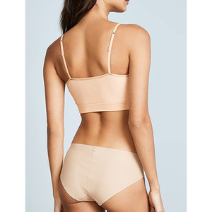 2023 Best Quality Custom Nude Wireless <b>Padded</b> Bra <b>Panty</b> Set for Women Sexy Adults Custom Logo 6 Matching Pieces Customizable - Product Image 3