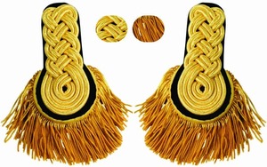 อินทรธนูไหล่สีแดงมีขอบสายทองแท่งบอร์ดสำหรับเดินขบวนอุปกรณ์ชุดยุทธวิธี - Product Image 5