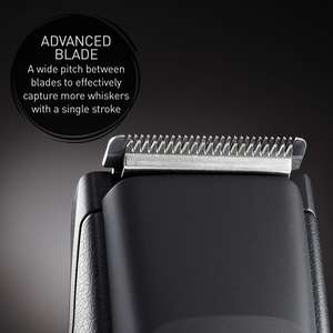 Tondeuse à barbe longue pour homme, style barbier, lame réglable en acier inoxydable, alimentation filaire/USB, lavable IPX7 pour usage domestique et en camping-car - Product Image 3