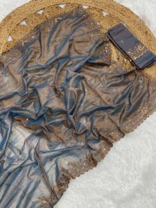 Soie tonique attrayante avec le fabricant de mode de femme saree de tissage Zari de Surat au taux le plus bas - Product Image 6