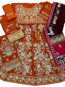 Camisa de gasa con bordado pesado, novedad, India, paquistaní, gran oferta, 2022 - Product Image 4