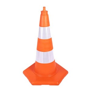 กรวยจราจรพีวีซี 52 ซม. จำนวน 10 ชิ้น พร้อมฐานพีวีซี - Product Image 4