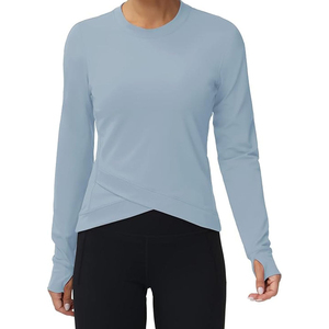 Pantalones Deportivos de Cintura Alta Elástica para Mujer, de Secado Rápido, Transpirables, Duraderos, de Poliéster/Nailon, para Correr, Fitness y Yoga - Product Image 3