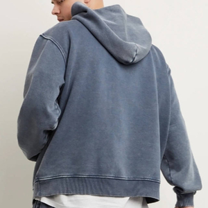 Sudadera Personalizada 100% Algodón Peso Pesado de Alta Calidad con Estampado de Seda, Sudadera con Capucha y Estampado de Puff, Ropa Deportiva - Product Image 4