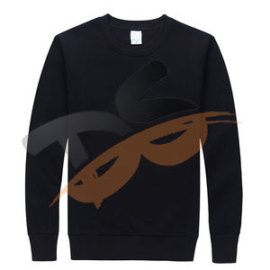 Sweat-shirt à col ras du cou 100% coton personnalisé pour hommes, à la mode, solide, imprimé en 3D, avec logo, hiver, tissu éponge doux, teint uni - Product Image 5