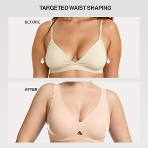 Waistdear <span class=keywords><strong>Sujetador</strong></span> Transpirable para Mujer, Sin Costuras, con Soporte Profundo, Paneles Laterales Anchos, Copas Semifijas, Tallas Grandes, Sin Aros - Product Image 2