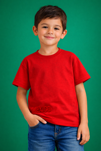 Camiseta Infantil Bordada 100% Algodón para la Copa México 2026 - Product Image 3