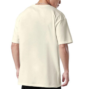 เสื้อผ้าผู้ชาย เสื้อยืดโอเวอร์ไซส์ เสื้อยืดผ้าฝ้ายหนาสั่งทําพิเศษ เสื้อยืดลําลองวินเทจ - Product Image 4