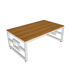TB010 TeaBamboo Convertible Contemporary Living Room Furniture-60x120x40cm <b>Sofa</b> <b>Table</b> Patterned Legs Durable Decorative Feature - Product Image 1