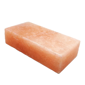 แผ่นกระเบื้องบาร์บีคิวเกลือหิมาลัยธรรมชาติขัดด้านหนึ่งเกลือสีชมพูธรรมชาติด้านหนึ่งสำหรับตกแต่งบล็อกอิฐ - Product Image 1