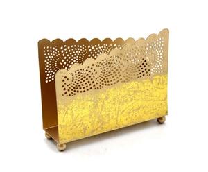 Porte-serviettes en métal plaqué or top vente forme et taille personnalisées porte-mouchoirs de table décoratifs pour restaurant - Product Image 1