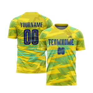 Camisetas de Fútbol Personalizadas 2025 de Secado Rápido, Transpirables, con Patrón de Sublimación, Jersey de Fútbol de Poliéster - Product Image 1