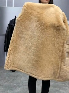 Nouvelle arrivée veste en peau de mouton véritable manteau chaud d'hiver pour hommes et femmes avec doublure en laine 100% et capuche longue longueur - Product Image 5