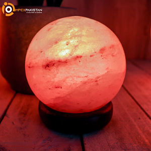 Lámpara de globo de sal del Himalaya IMPEX PAKISTAN, artesanía natural Rosa personalizada, técnica tallada a mano para una decoración elegante de la habitación - Product Image 6