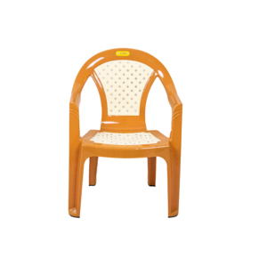 Durable <b>Stackable</b> PP Plastic Armchair with Diamond Lattice Backrest and Armrests Lightweight <b>Outdoor</b> Patio Garden Dining <b>Chair</b> - Product Image 5
