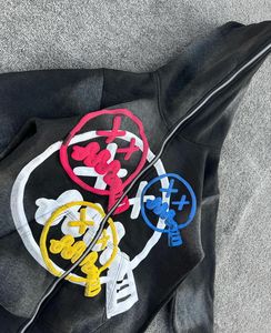 Venta al por mayor de otoño personalizado Puff estampado Sudadera con capucha pantalones cortos Diseño Logo Fleece Algodón Hombres Sudaderas con capucha Puff estampado hoodi para hombre - Product Image 3