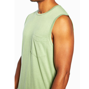 Camiseta sin Mangas de Diseño Personalizado de Alta Calidad para Hombre, Cuello en V, Transpirable, Tejida, Informal, Unisex, Corte Ajustado, Última Moda - Product Image 1