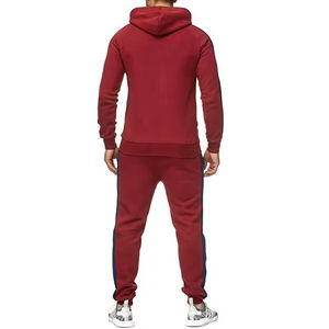Ensemble de survêtement de sport décontracté pour homme, taille plus, logo personnalisé, coupe ajustée, fermeture éclair intégrale, jogging, 2 pièces - Product Image 6