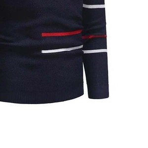 Pull en maille à manches longues de haute qualité, vente d'usine, impression, broderie, col rond personnalisé, vêtements pour hommes, tricot, pulls d'hiver - Product Image 2