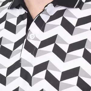 Camiseta de Polo de manga corta para hombre más vendida 100% algodón precio al por mayor técnica de sublimación tejido de punto transpirable - Product Image 6