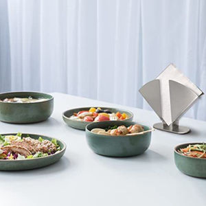 Servilletero Tapa de acero inoxidable Utensilios de cocina para el hogar Vajilla de comedor Diseño moderno Artículos de hotel y suministros de boda - Product Image 6