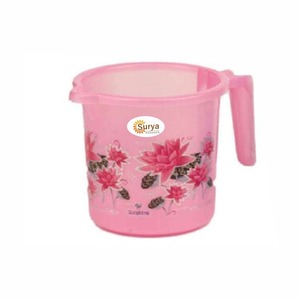 Taza de plástico de 1 litro de color azul, de un solo color, para uso diario en el baño y el hogar. # plásticos para el hogar # Exportadores de plástico - Product Image 3